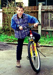 Arthur and his new Bike