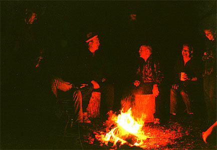 Group Around the Campfire